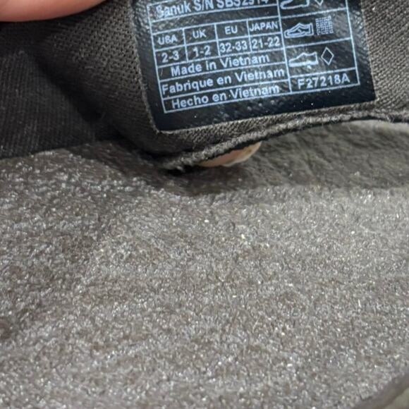 Sanuk Root Beer Cozy Flip Flops Brown Size 2-3 - Picture 5 of 5